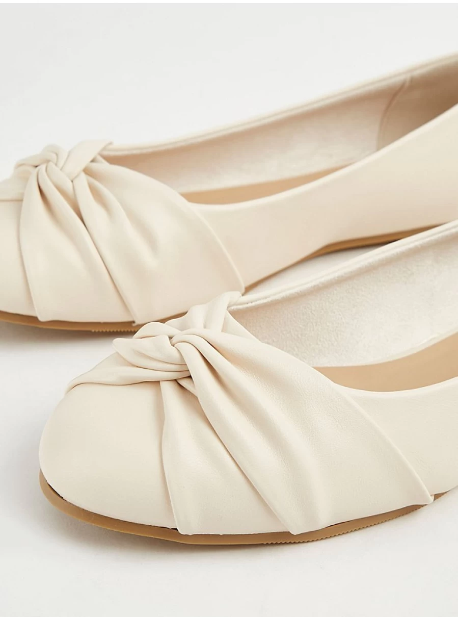 "Women's Neutral Twist Front Ballet Flats by George at Asda | Comfortable & Stylish Ballet Shoes Review"