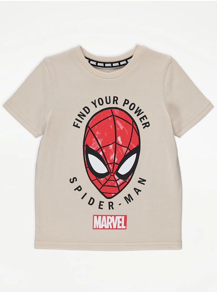 "George at Asda Boys Marvel Spider-Man Graphic Print T-Shirt | Kids Superhero Tee"