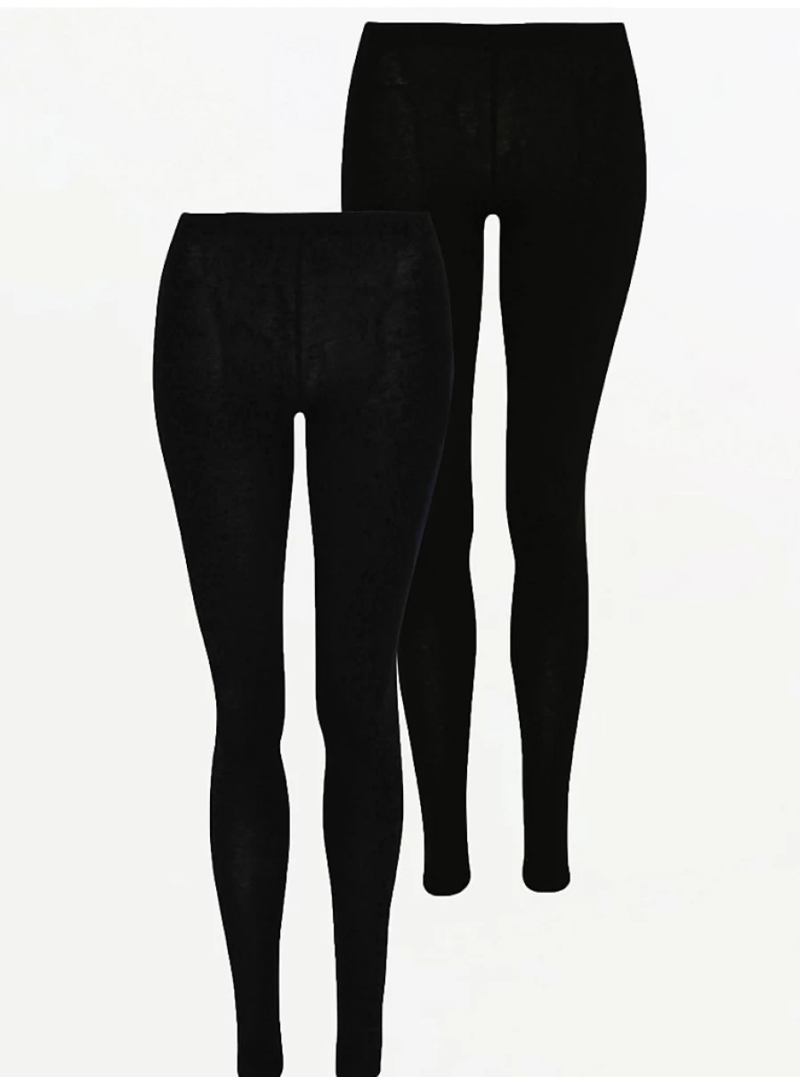"George at Asda Women's Black High Waisted Leggings 2-Pack | Comfort & Fit Review"