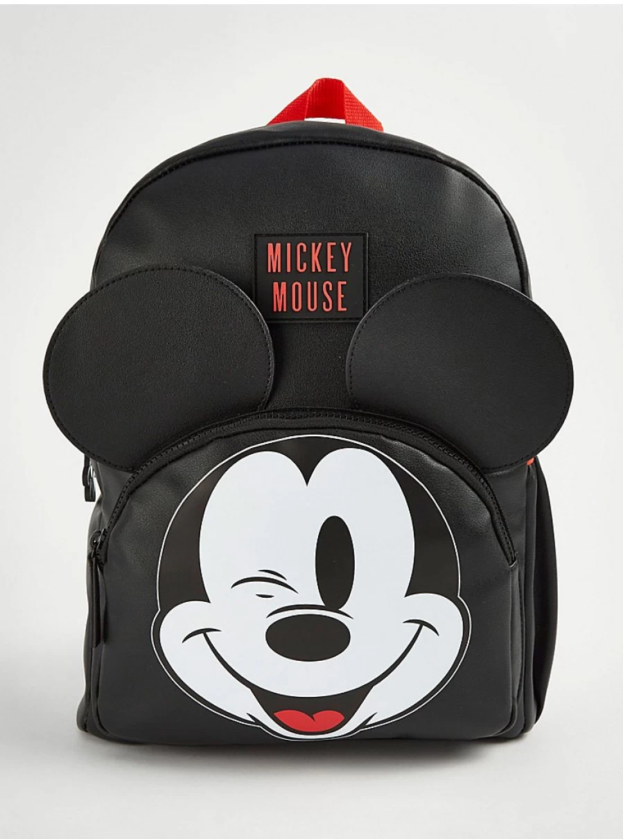 Disney Mickey Mouse Boys' Black Backpack Rucksack by George at Asda | Kids School Bag