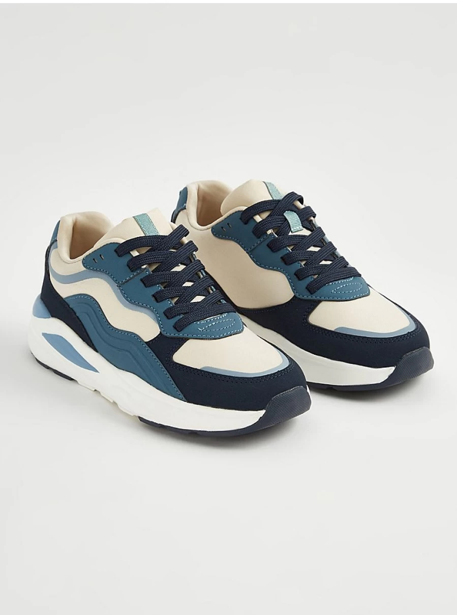 George at Asda Boys' Blue Sporty Panelled Trainers – Kids' Running Shoes Review