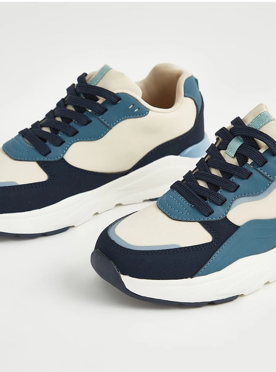 George at Asda Boys' Blue Sporty Panelled Trainers – Kids' Running Shoes Review