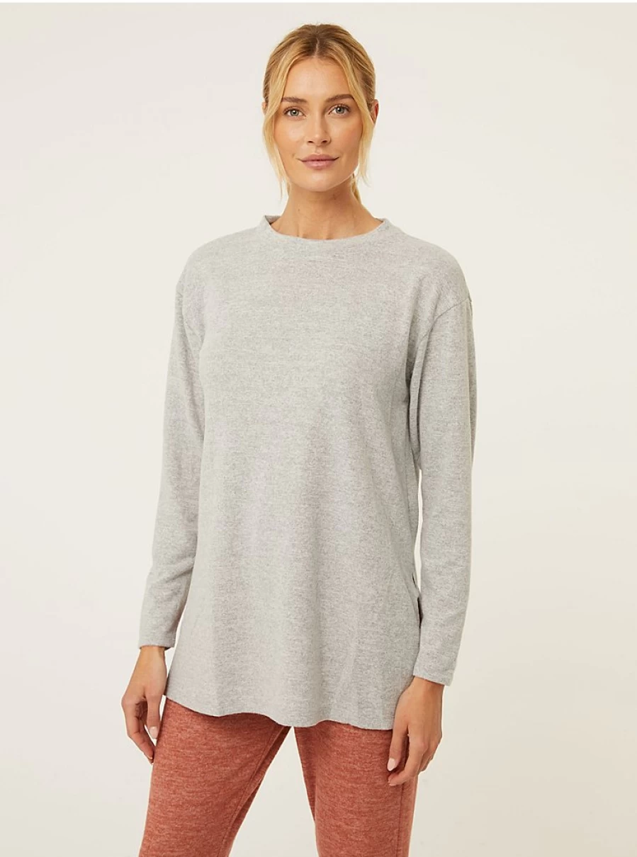 "George at Asda Women's Grey Soft Long Sleeve Tunic Top – Comfort & Style"
