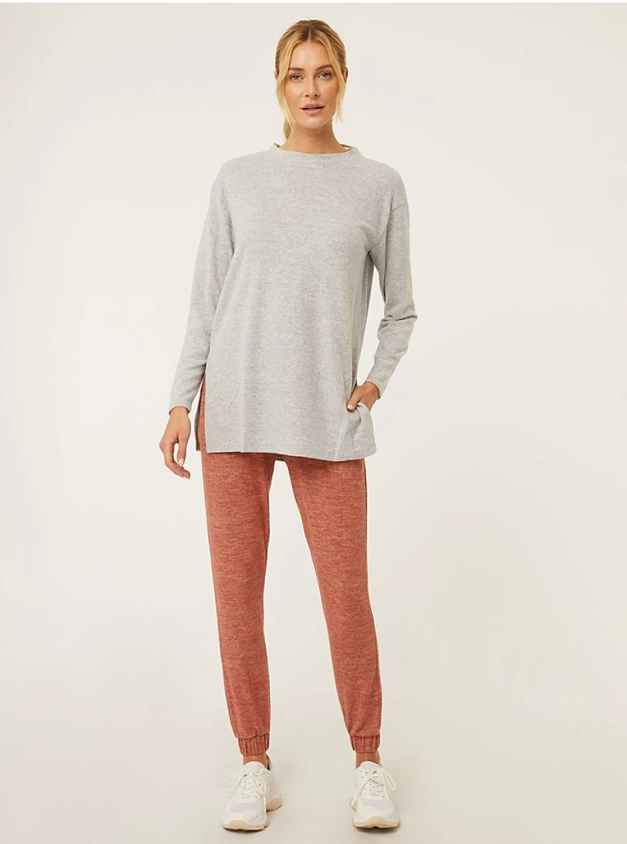"George at Asda Women's Grey Soft Long Sleeve Tunic Top – Comfort & Style"
