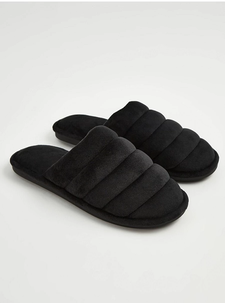 "George at Asda Men's Black Bubble Mule Slippers – Comfort & Style Review"