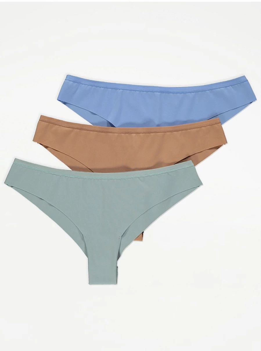 "George at Asda No VPL Brazilian Knickers 3-Pack | Seamless Underwear | Women's Lingerie"