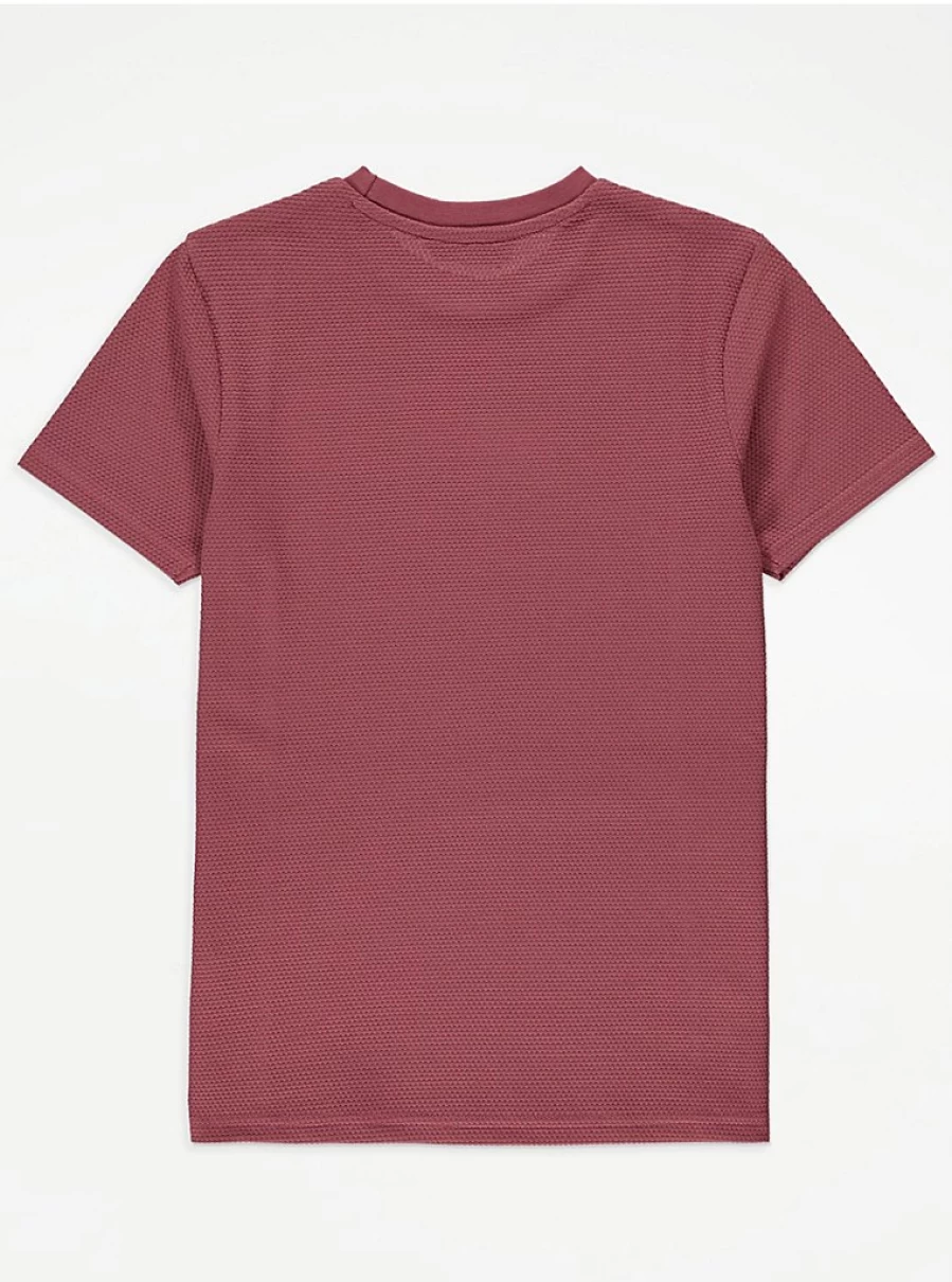 "George at Asda Boys' Limited Edition Burgundy Textured T-Shirt and Shorts Outfit Reviews"
