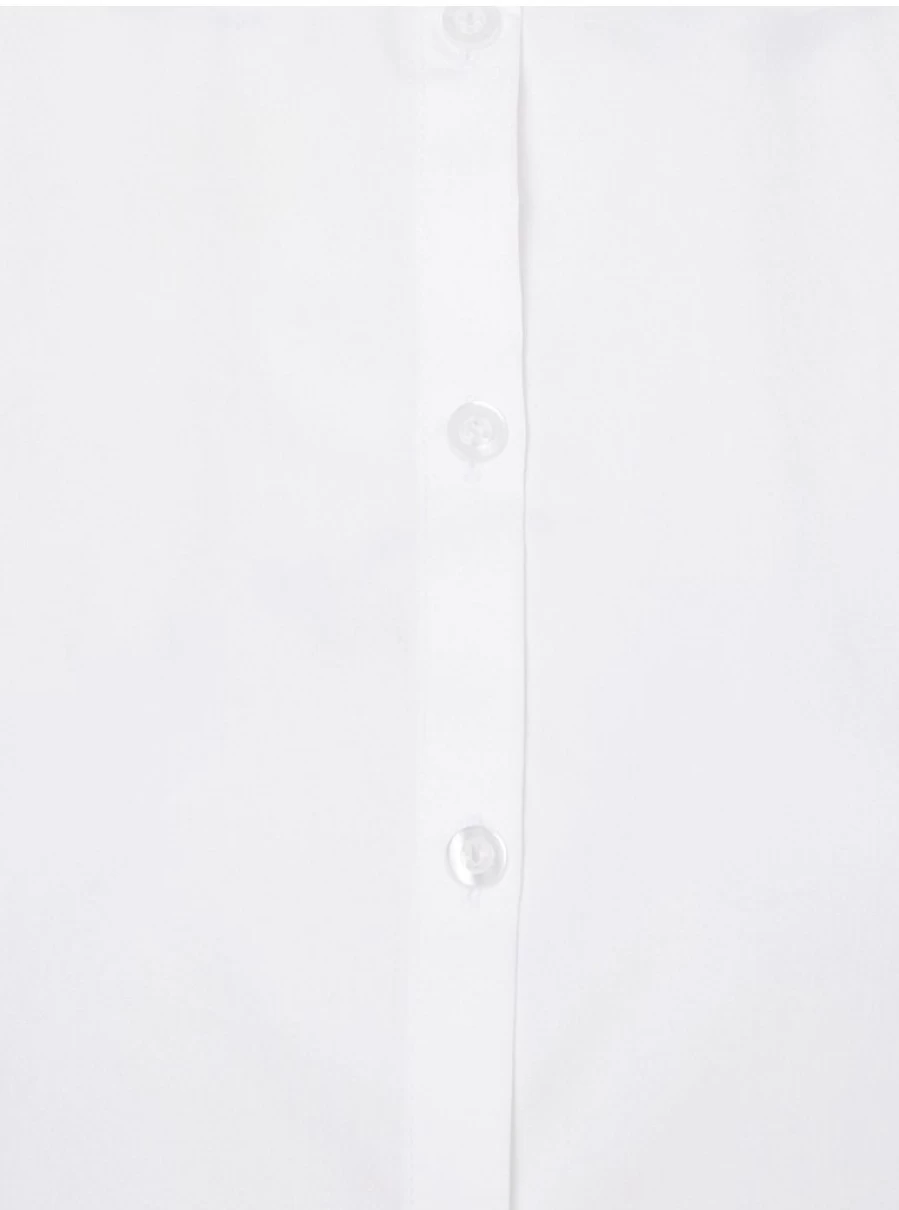 "George at Asda Girls' White Stretch Short Sleeve School Shirt for Senior Students"
