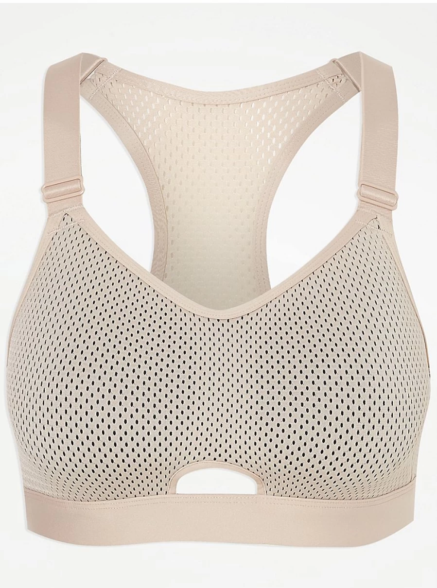 "George at Asda Women's Nude High Impact Sports Bra – Comfort & Support Lingerie Review"