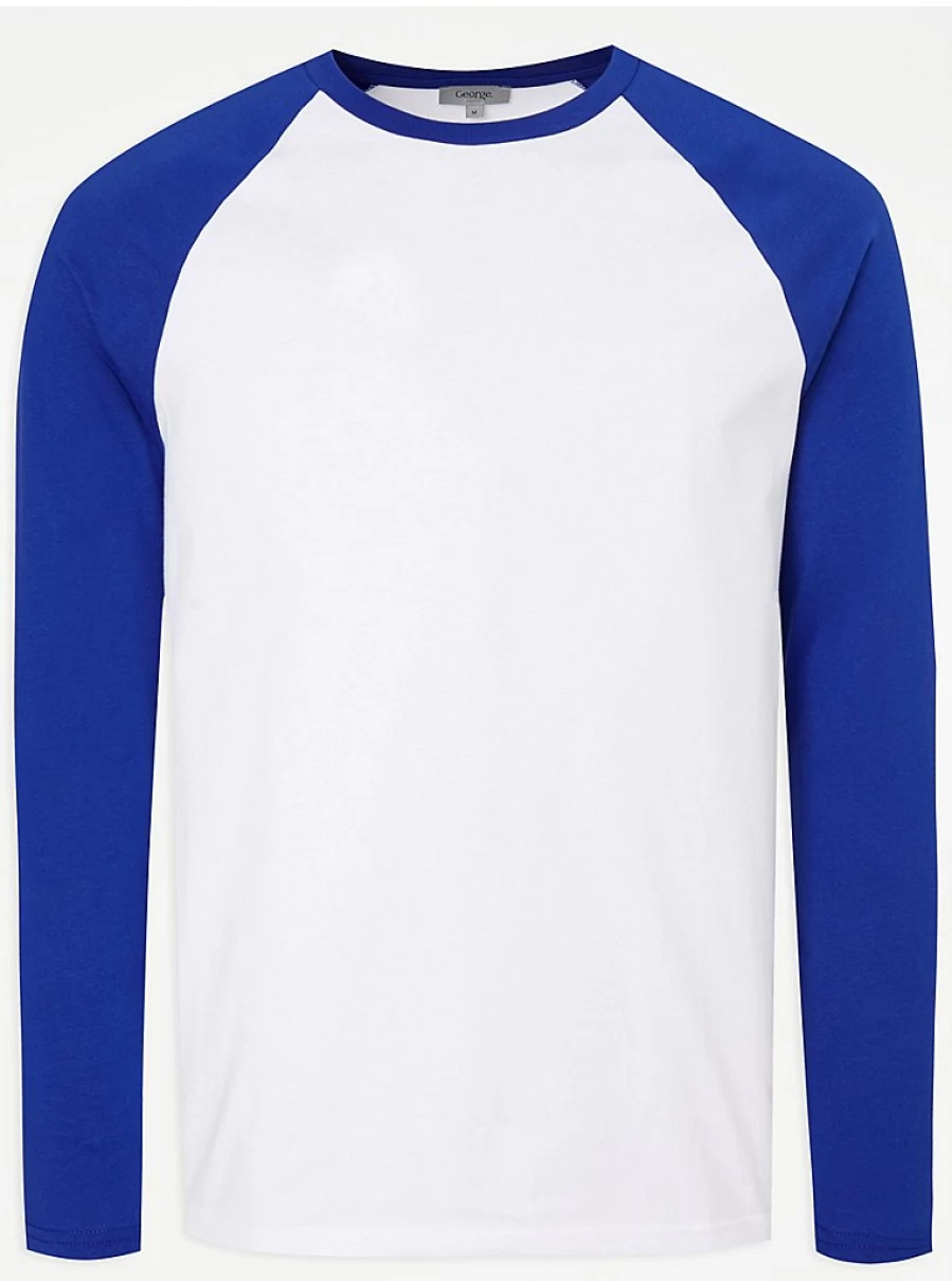 "George at Asda Men's Blue Raglan Long Sleeve Top – Reviews & Style Guide"