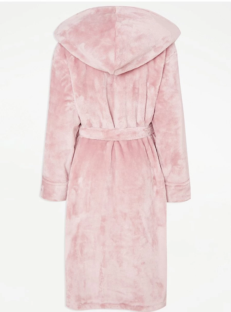"George at Asda Pink Plush Dressing Gown | Soft Women's Lingerie Robe Review"