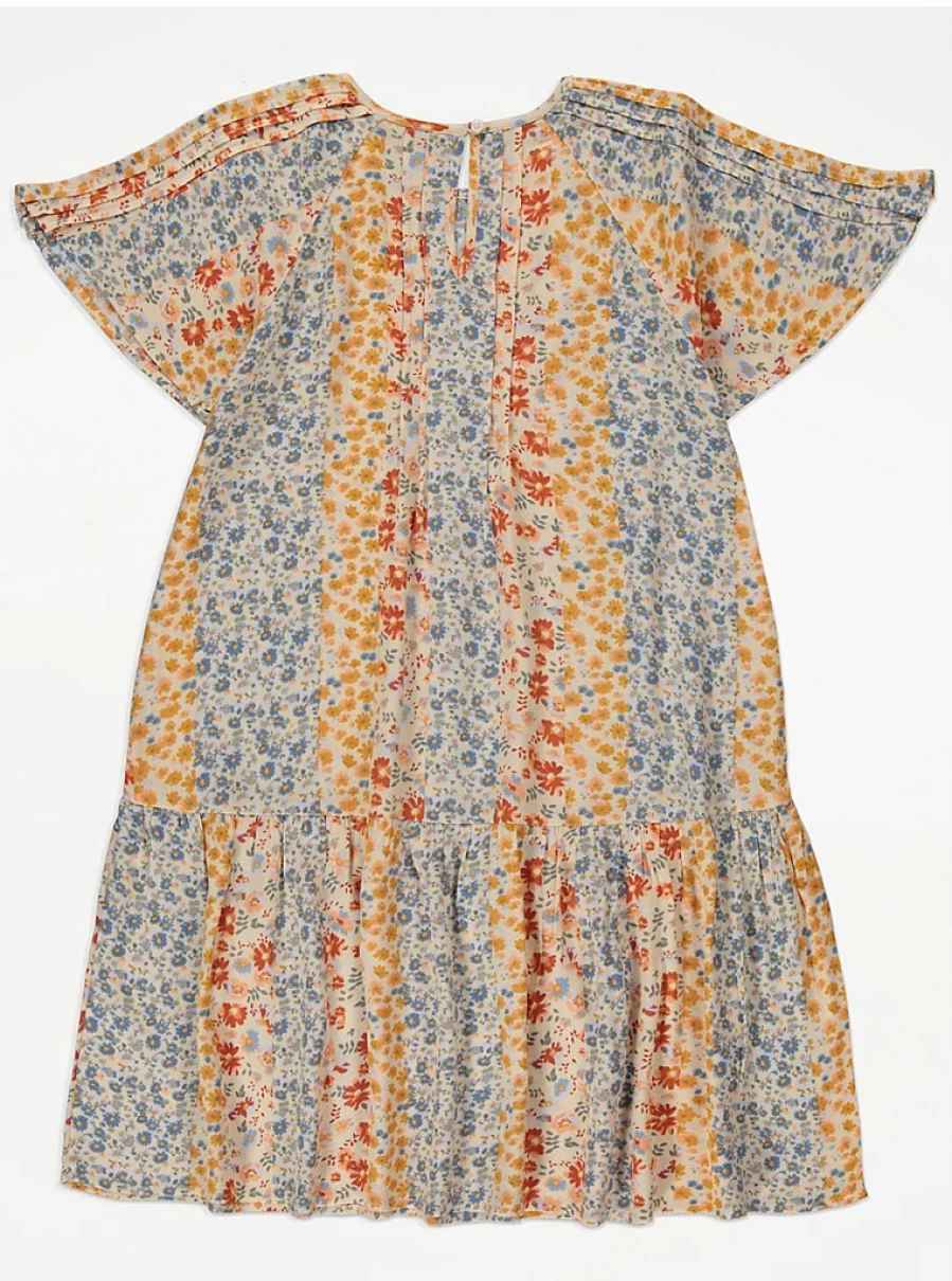 "George at Asda Girls Floral Stripe Pintuck Dress – Reviews & Style Guide"