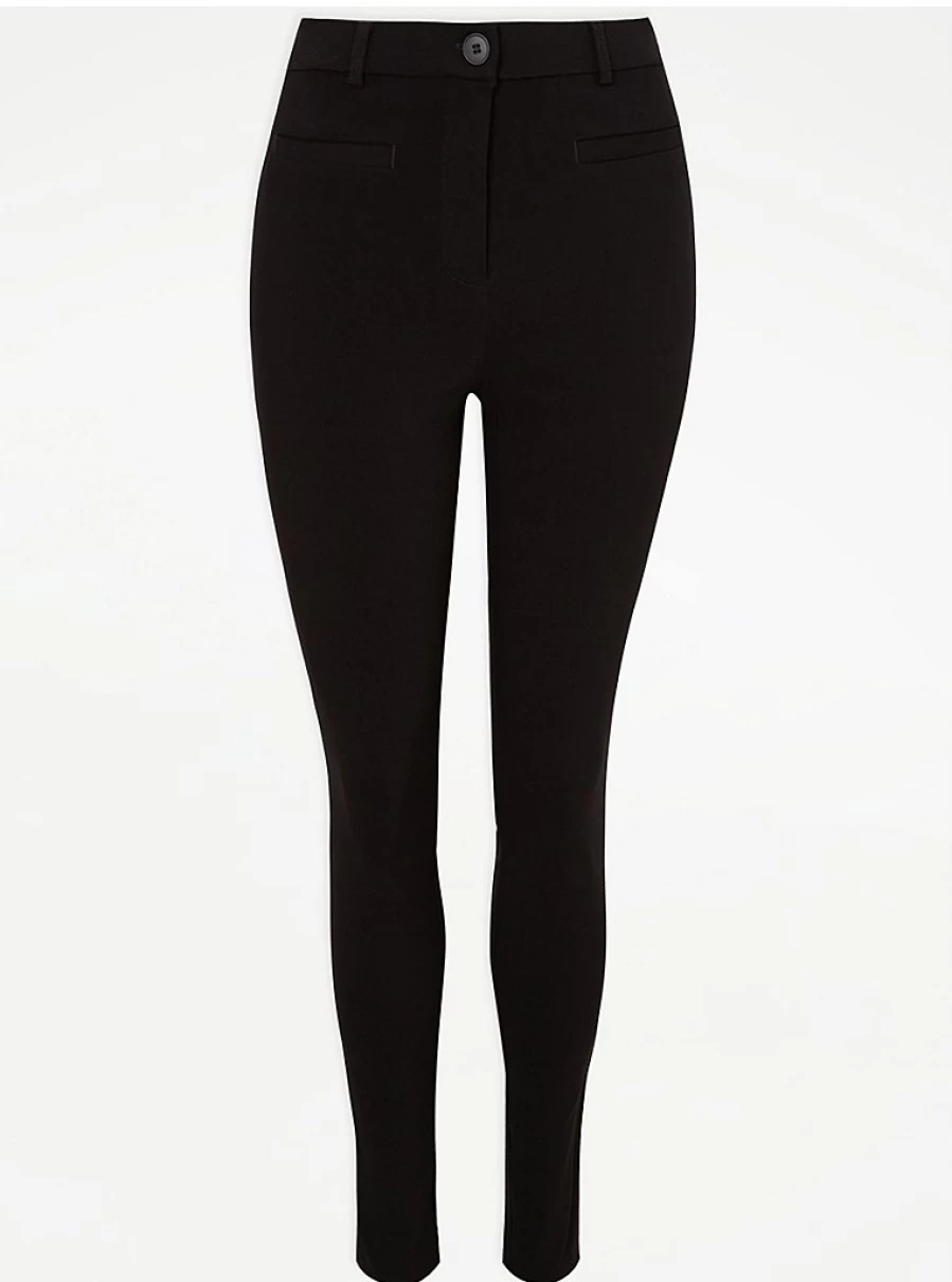 "George at Asda Women's Black Slim Fit Trousers – Comfortable & Stylish Review"