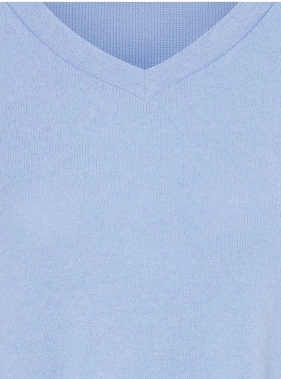 "George at Asda Blue Brushed Snit Long Sleeve Pyjama Top | Women's Comfortable Sleepwear & Loungewear"