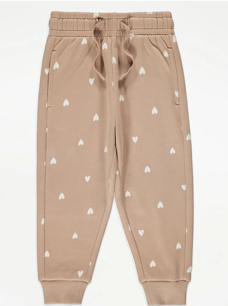 "George at Asda Kids Mocha Heart Joggers Review | Comfort & Style"