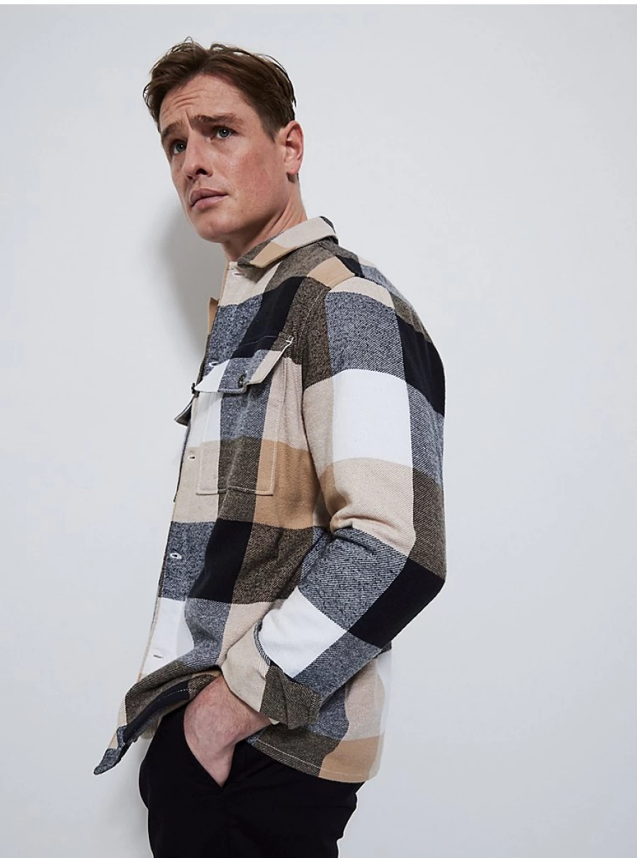 "George at Asda Men's Neutral Checked Shacket – Review & Style Guide"