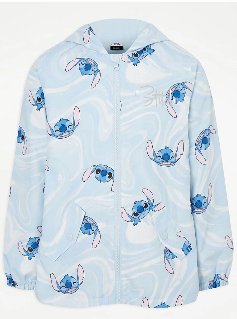 Disney Lilo & Stitch Blue Raincoat for Kids by George at Asda | Waterproof Mac Review