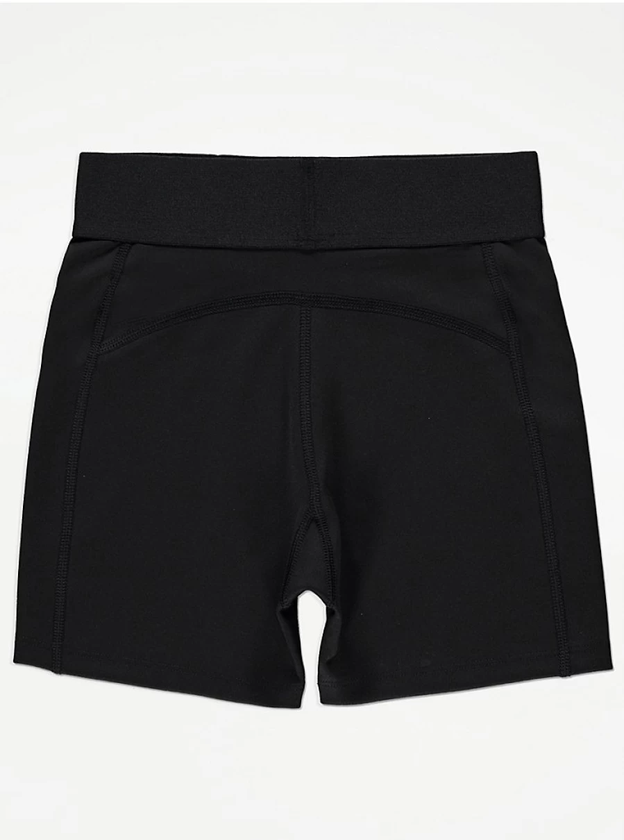 Girls' Black Sports Shorts by George at Asda | Comfortable & Stylish Activewear for Kids