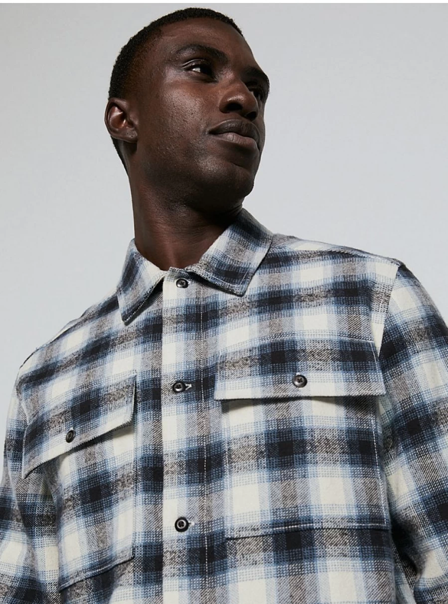 "George at Asda Men's Blue Checked Soft Touch Shacket – Comfort & Style Review"