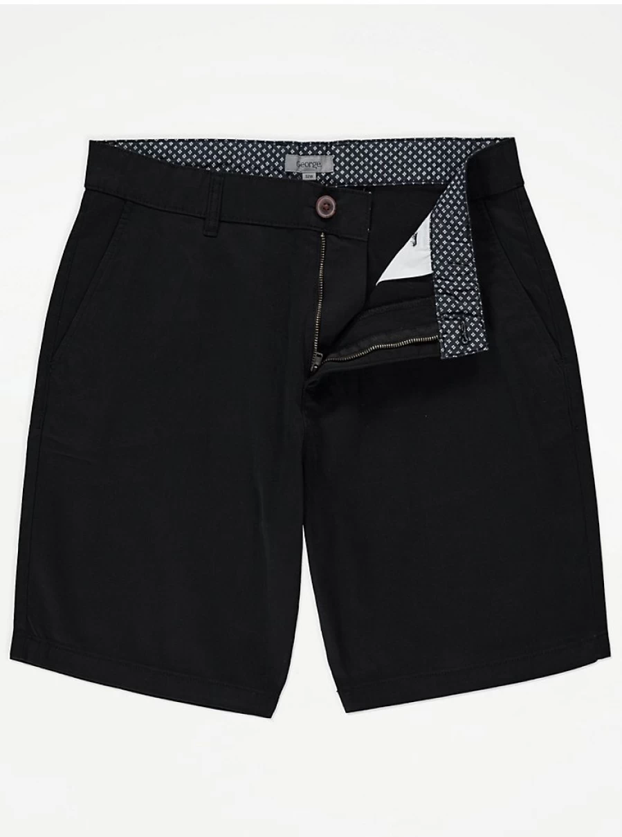 "George at Asda Men's Black Chino Shorts – Comfort & Style Review"