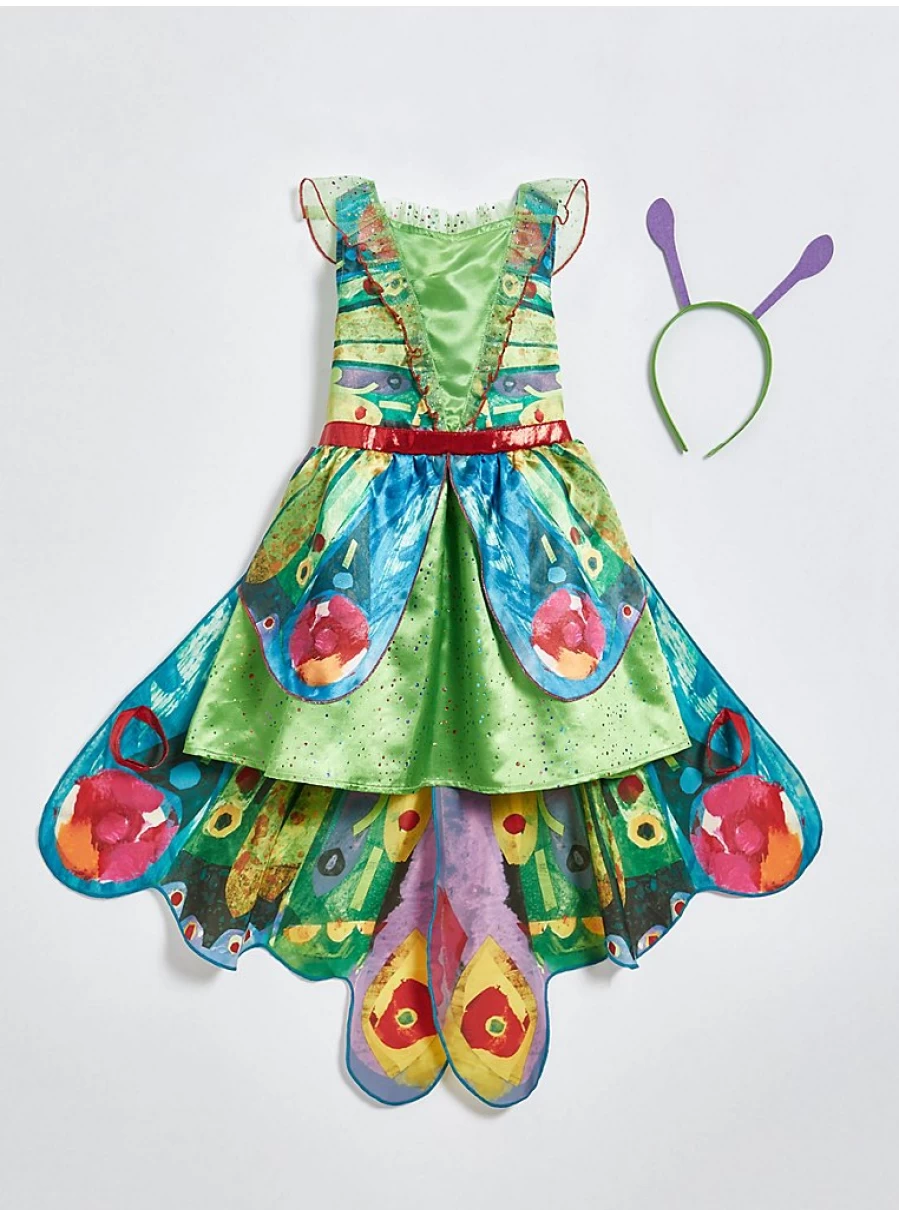 "The Very Hungry Caterpillar Kids Costume - Green Fancy Dress by George at Asda"