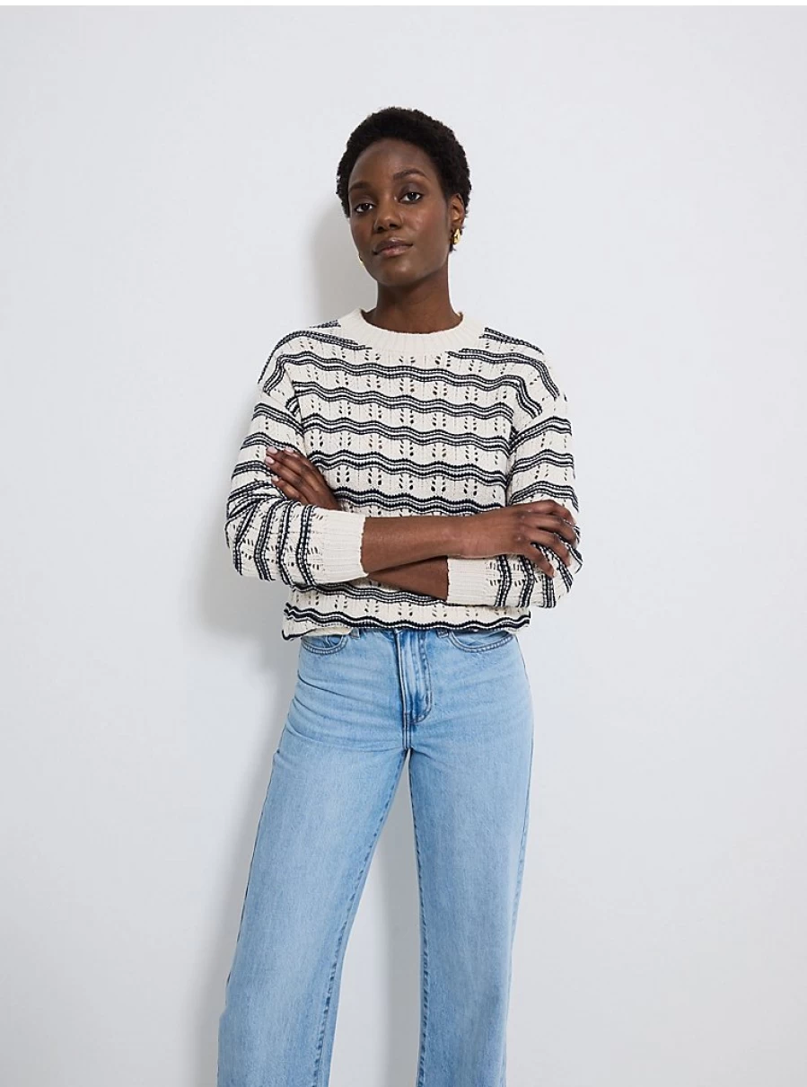 Women's Navy Wave Stitch Knit Jumper | George at Asda | Comfortable & Stylish Pullover
