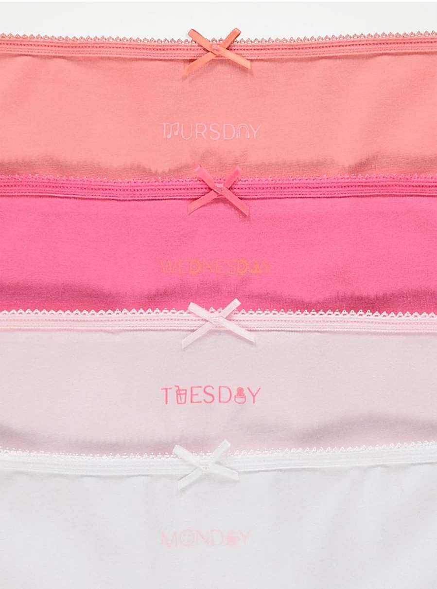 "George at Asda 7-Pack Days of the Week Slogan Knickers | Women's Lingerie Set"
