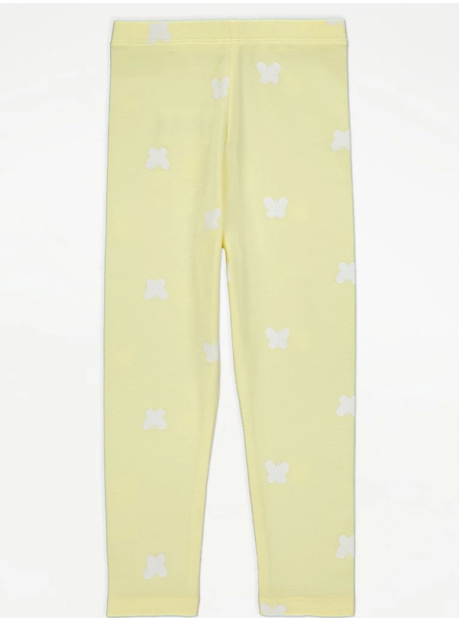 "George at Asda Kids' Yellow Butterfly Print Leggings – Comfortable & Stylish Review"