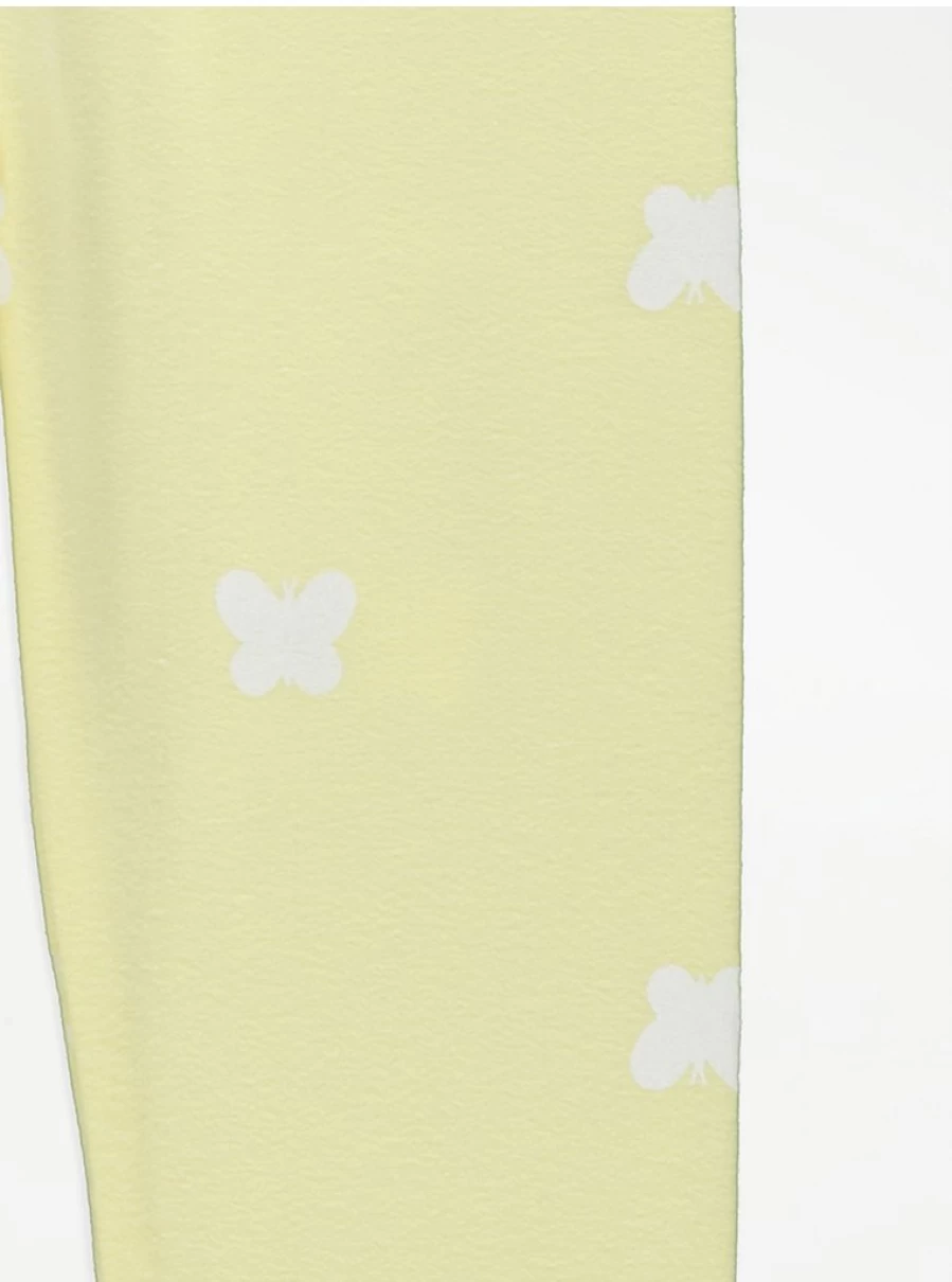 "George at Asda Kids' Yellow Butterfly Print Leggings – Comfortable & Stylish Review"