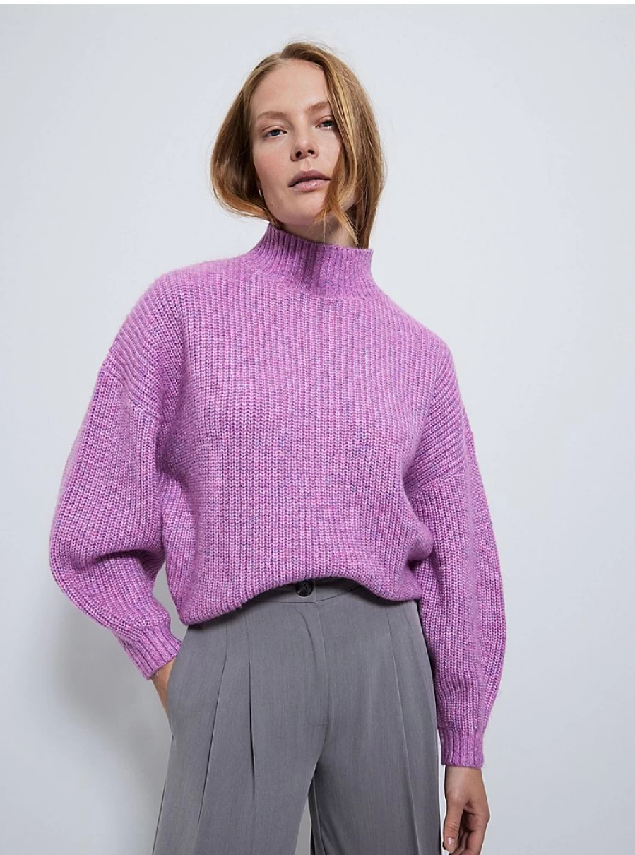 Lilac Batwing Sleeve Jumper for Women | George at Asda | Soft Knit Pullover