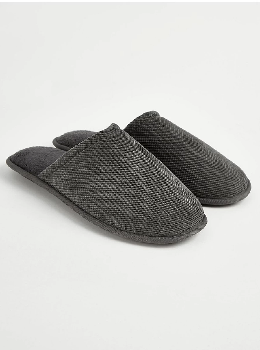 Men's Grey Mule Slippers by George at Asda | Comfortable Indoor Slides Review