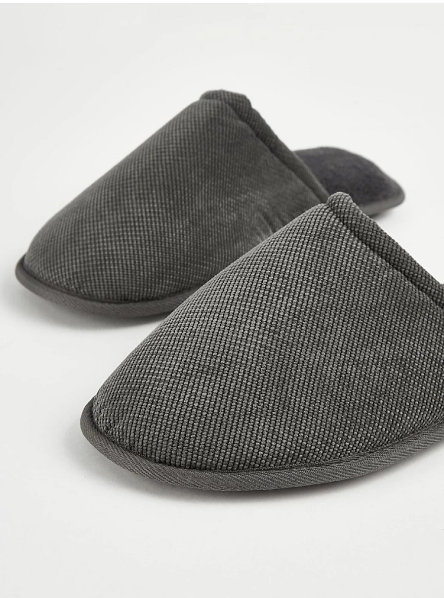 Men's Grey Mule Slippers by George at Asda | Comfortable Indoor Slides Review