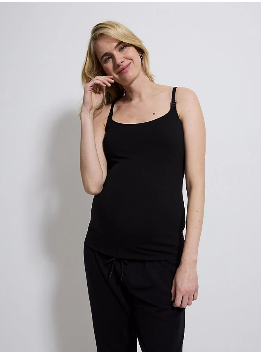 "George at Asda Baby Black Nursing Vest – Comfortable Maternity Wear for Infants"
