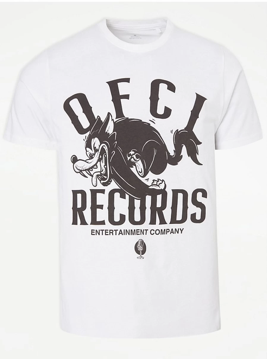 "George at Asda Men's White Record Company T-Shirt Review | Comfort & Style"