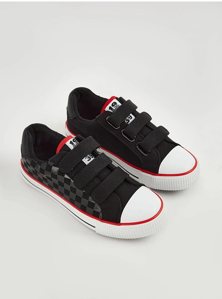George at Asda Marvel Boys' Black Checked Triple Strap Sneakers – Kids' Superhero Trainers Review