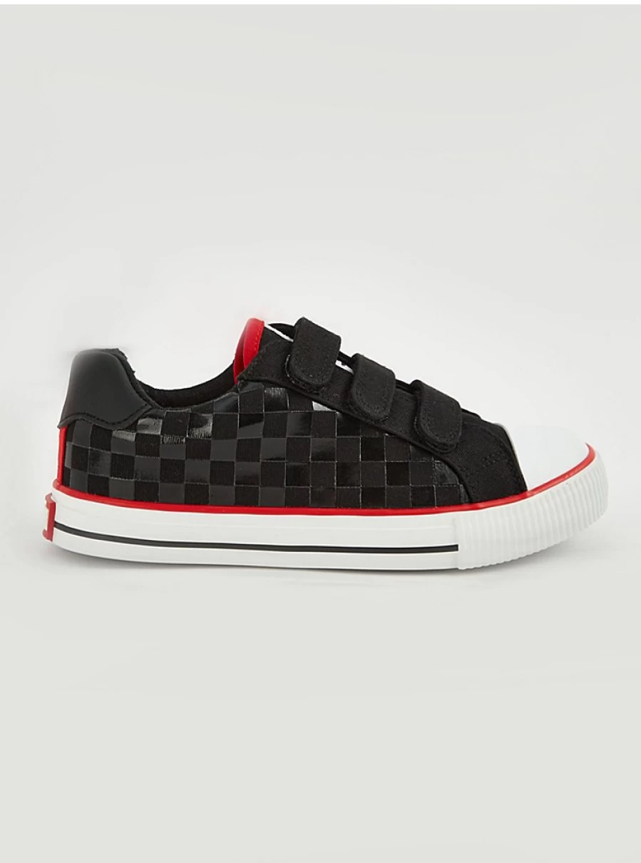 George at Asda Marvel Boys' Black Checked Triple Strap Sneakers – Kids' Superhero Trainers Review
