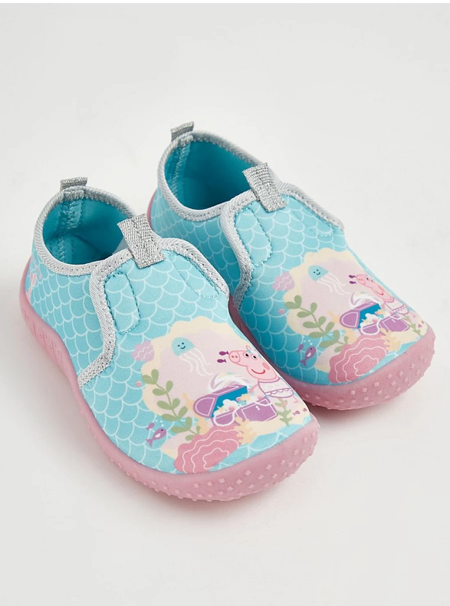 Peppa Pig Blue Aqua Shoes for Girls - George at Asda Kids' Water Shoes Review