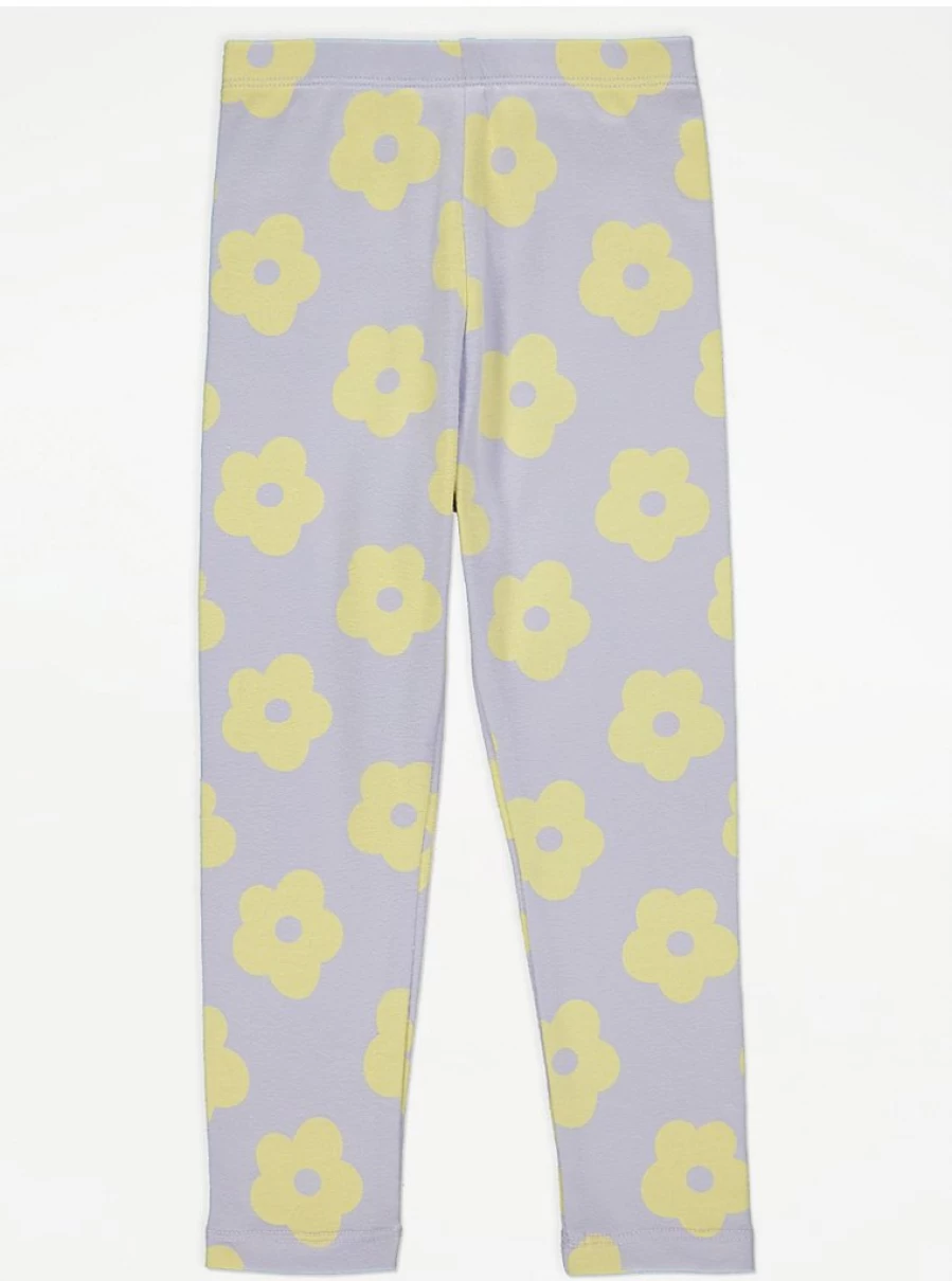 "George at Asda Kids Lilac Flower Print Leggings Review | Comfort & Style"