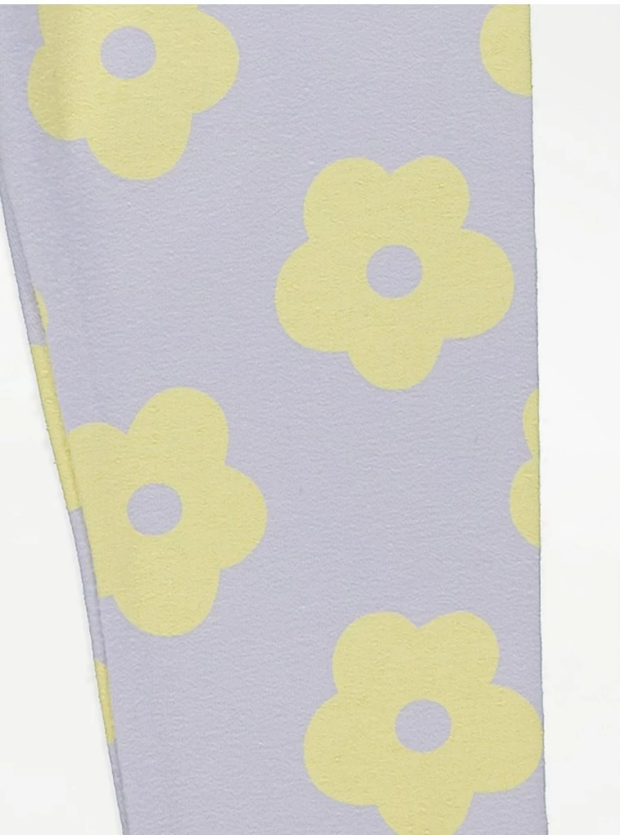 "George at Asda Kids Lilac Flower Print Leggings Review | Comfort & Style"