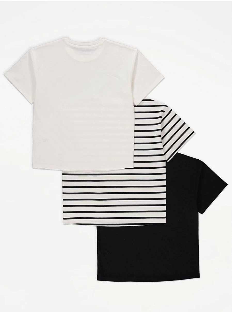 George at Asda Girls' New York Print T-Shirts 3-Pack | Kids' Fashion Review