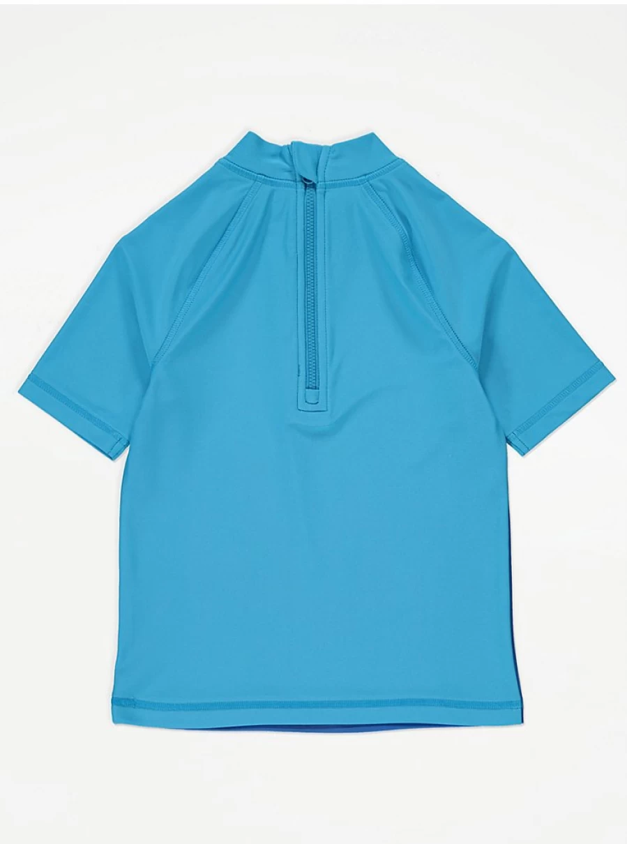 Boys Sonic The Hedgehog Blue Rash Guard Vest - George at Asda | Kids Swim Shirt Review