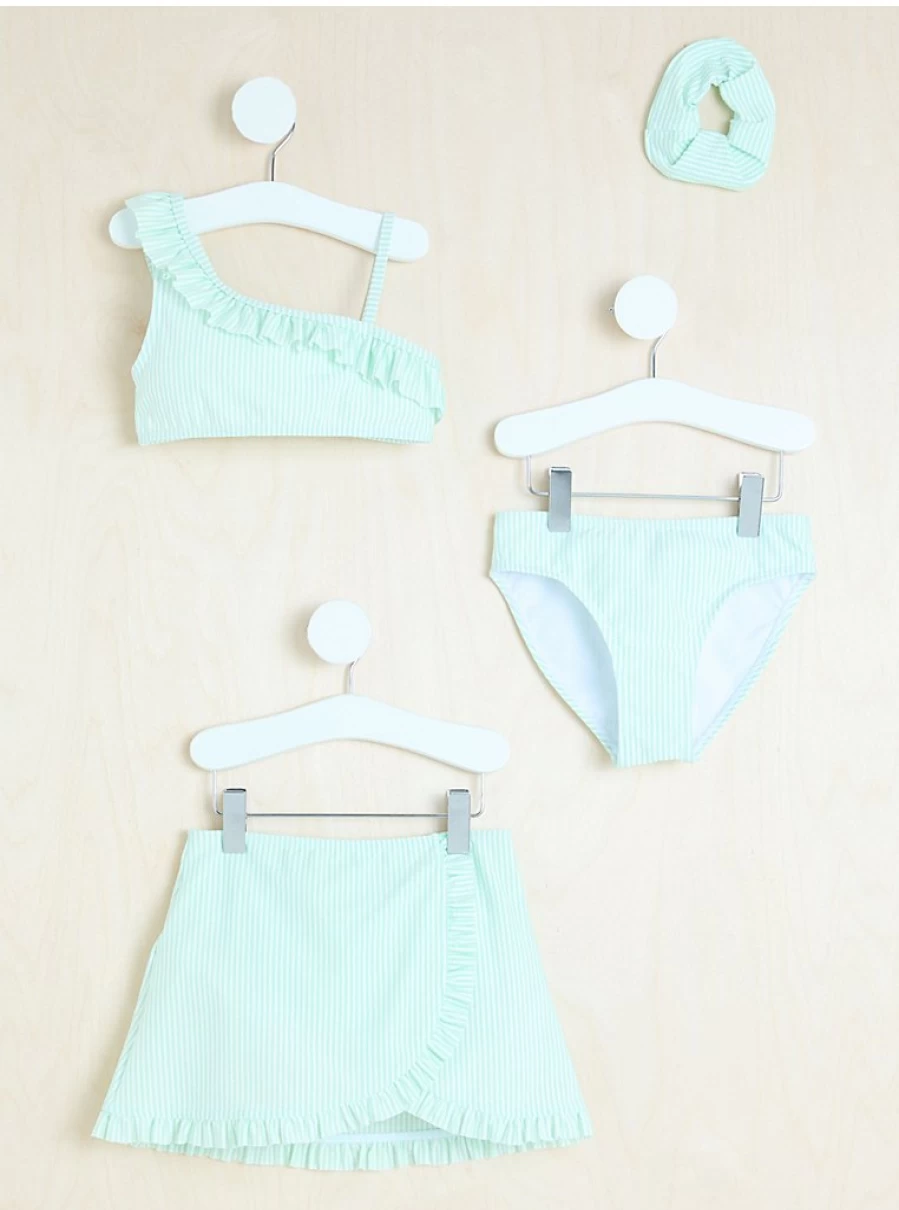 "George at Asda Girls Mint Green Bikini 4-Piece Set | Billie Faiers Collection"