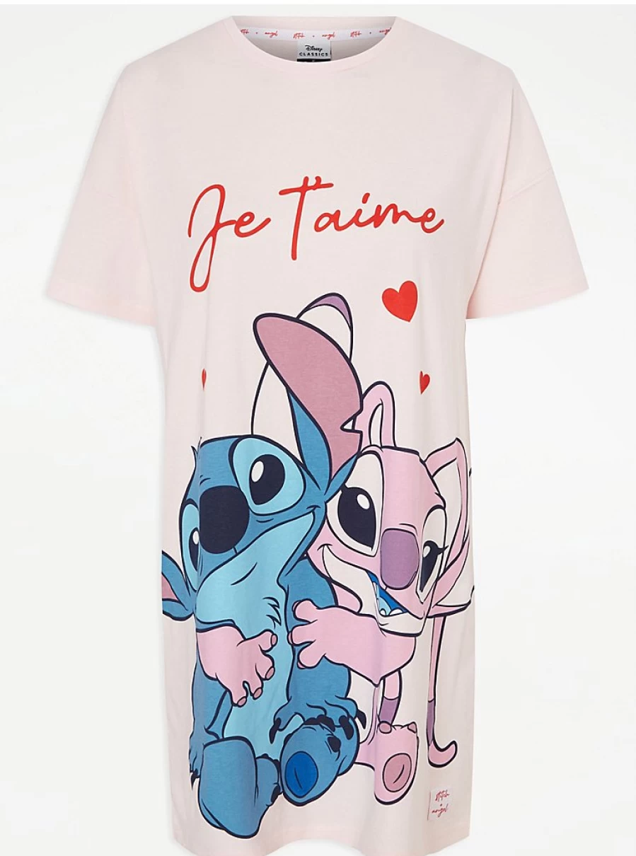 Disney Lilo & Stitch Heart Print Nightdress | Women's Sleepwear | George at Asda