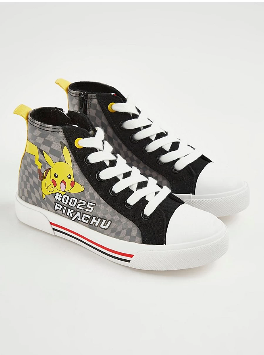 Boys' Pokemon Checkerboard High Top Sneakers | George at Asda | Kids' Trainers Review