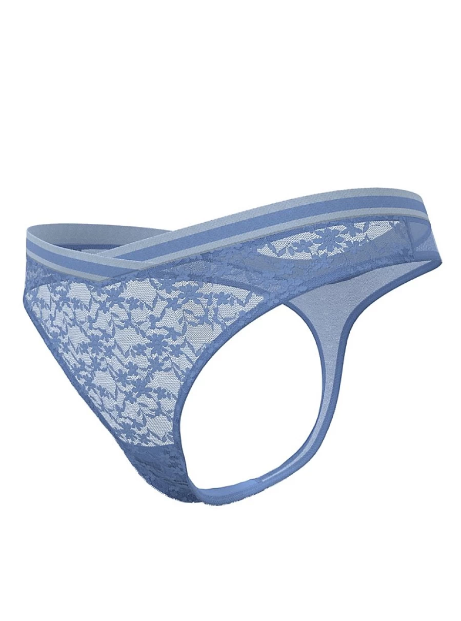 "George at Asda Light Blue Daisy Lace Thong | Floral Lingerie Review"