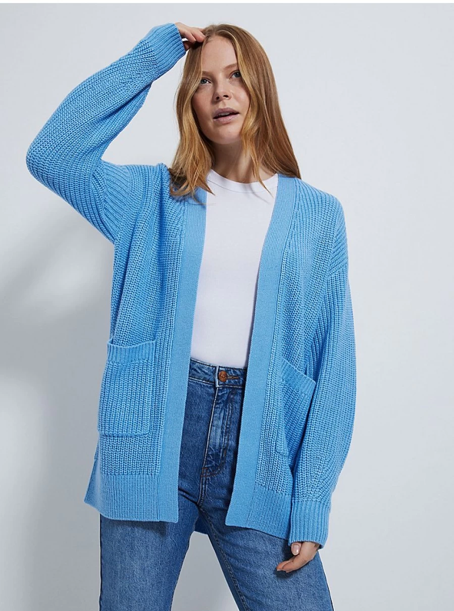 "George at Asda Women's Light Blue Chunky Knit Cardigan Review & Style Guide"
