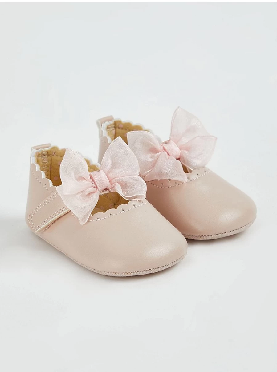"George at Asda Baby Girls' Light Pink Bow Front Smart Shoes – Reviews & Features"