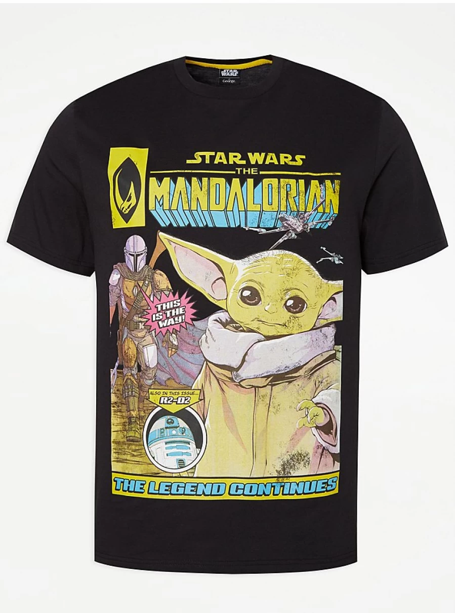 Men's Star Wars The Mandalorian Graphic T-Shirt | George at Asda | Disney Licensed Tee
