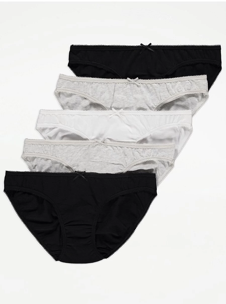 "George at Asda Mini Knickers 5 Pack | Comfortable Lingerie Multipack | Women's Underwear"