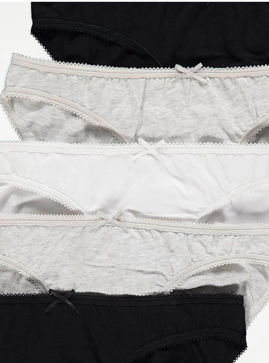 "George at Asda Mini Knickers 5 Pack | Comfortable Lingerie Multipack | Women's Underwear"